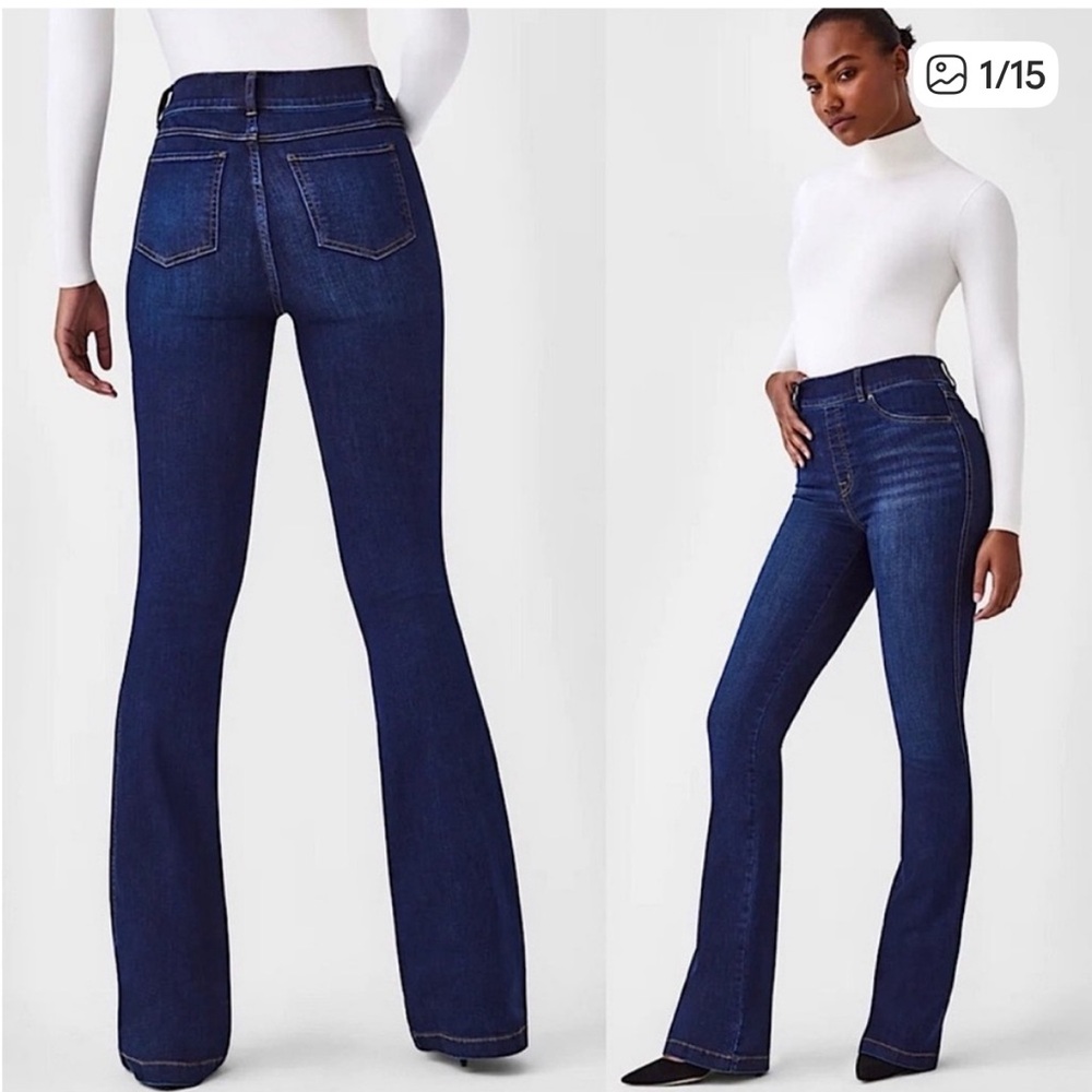 SPANX jeans Indigo Bootcut Flare Jeans